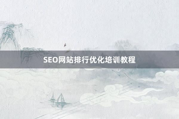 SEO网站排行优化培训教程
