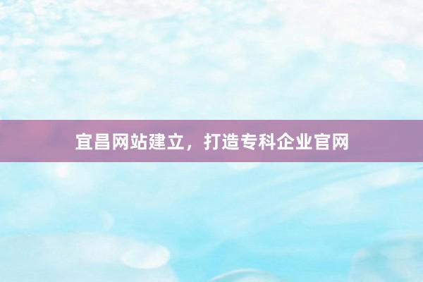 宜昌网站建立，打造专科企业官网