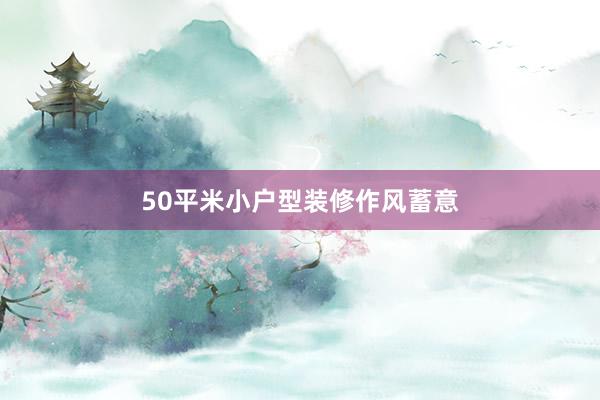 50平米小户型装修作风蓄意